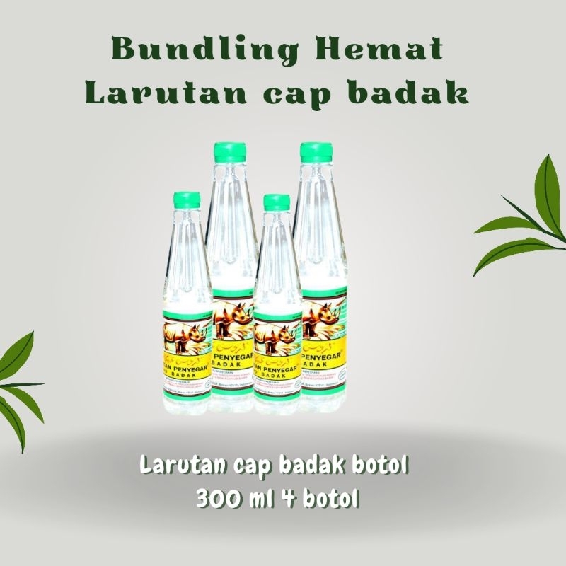 

Larutan Cap Badak Botol 350 ML 4 botol