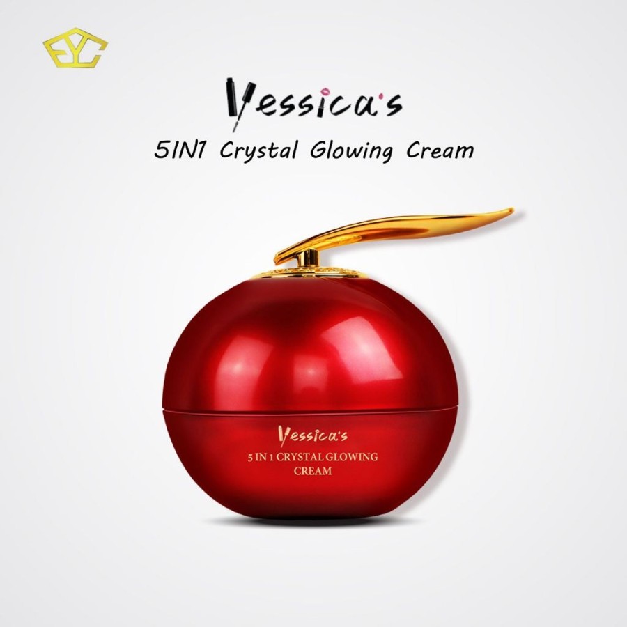 Yessicas Glowing Cream 5in1 Crystal Tone Up Cream Mencerahkan Wajah BPOM Yessica Krim Glowing
