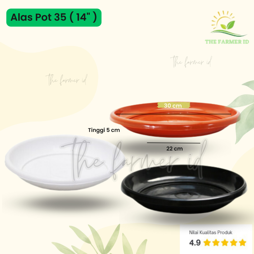 Alas Pot / Tatakan Pot 35, Plastik