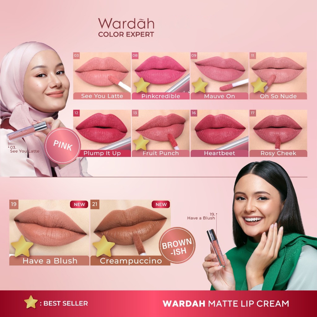 WARDAH Paket Ombre Exclusive Matte Lip Cream