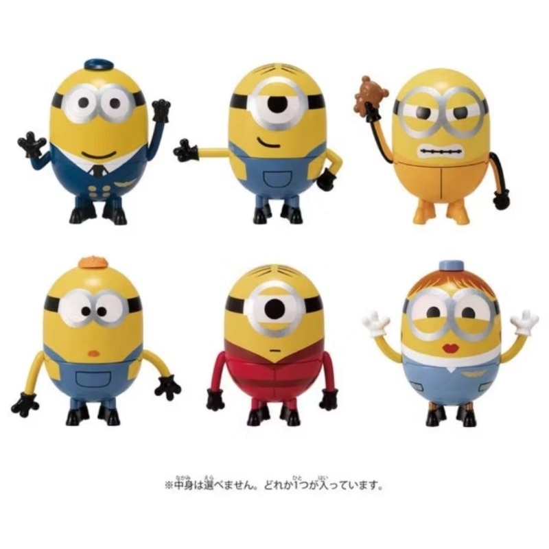 Figure Minion Despicable Me Takara Tomy Mainan Pajangan Karakter Minions