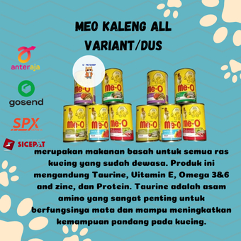 Makanan Kucing Meo Kaleng 400gr 1 Dus Isi 24pcs All Varian BY EKSPEDSISI  untuk anak kucing & dewasa