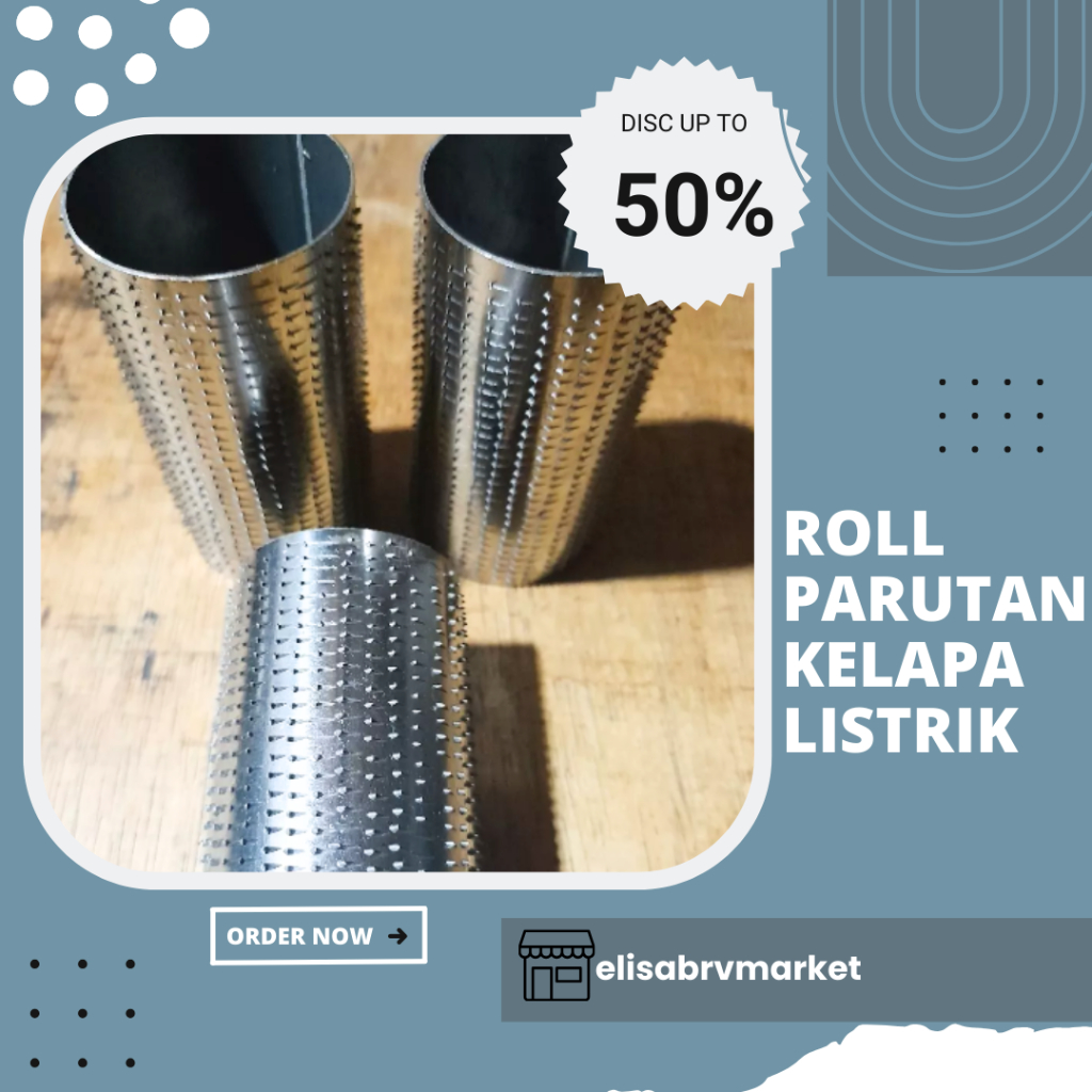 ROLL PARUTAN KELAPA LISTRIK HALUS 9.5CM||Roll parut kelapa listrik halus