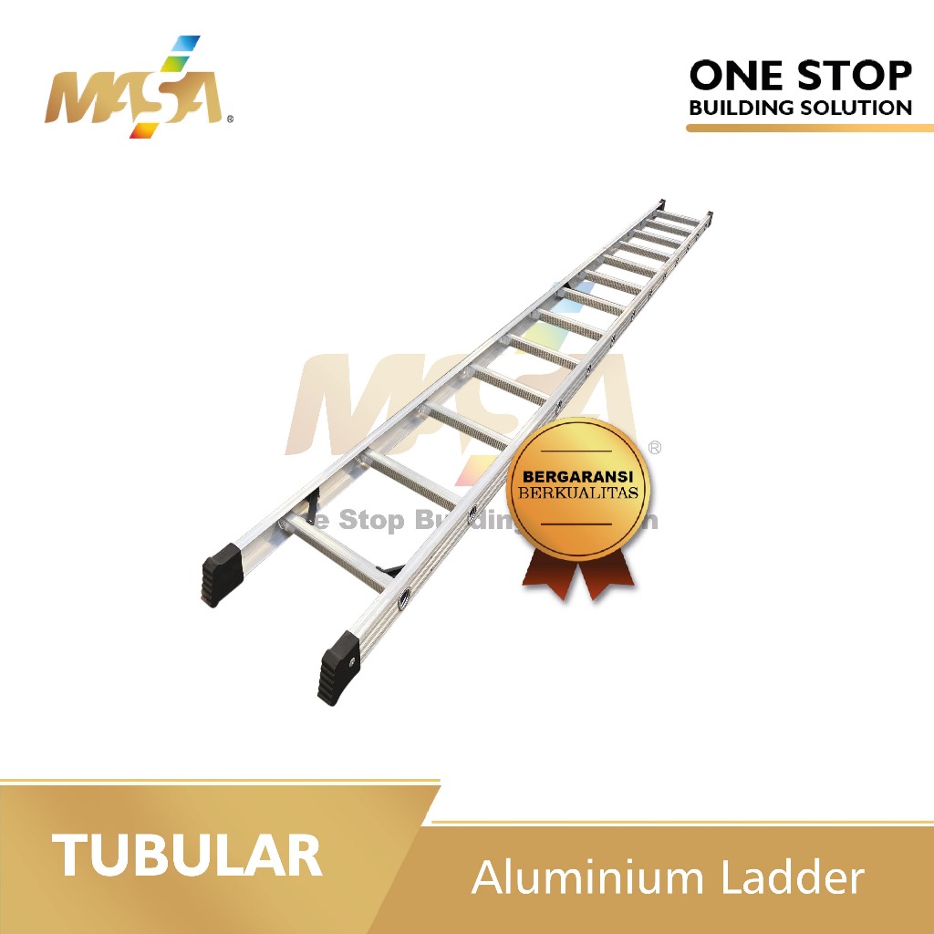 ALUMINIUM LADDER PIPE 5M TANGGA LIPAT SCAFFOLDING STEGER MURAH