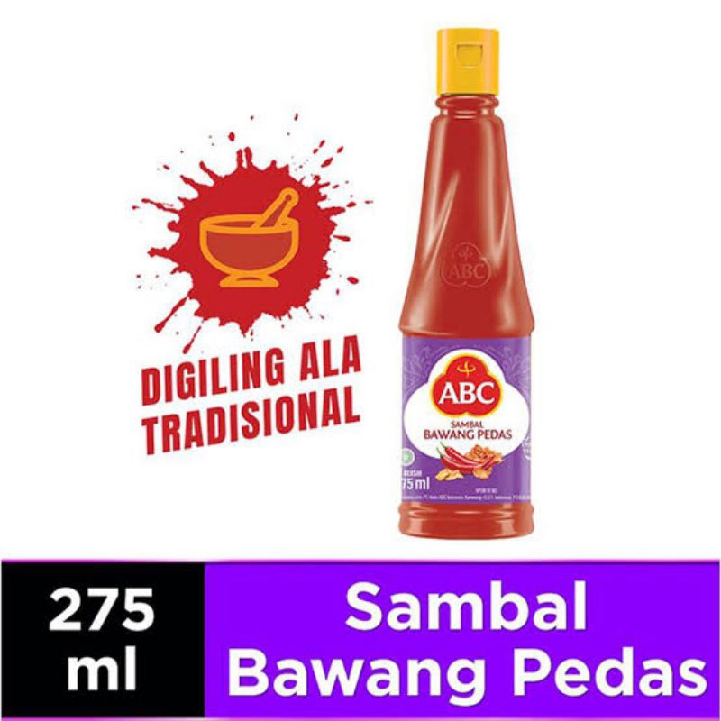 

ABC Sambal Bawang Pedas Kemasan Botol 275mL