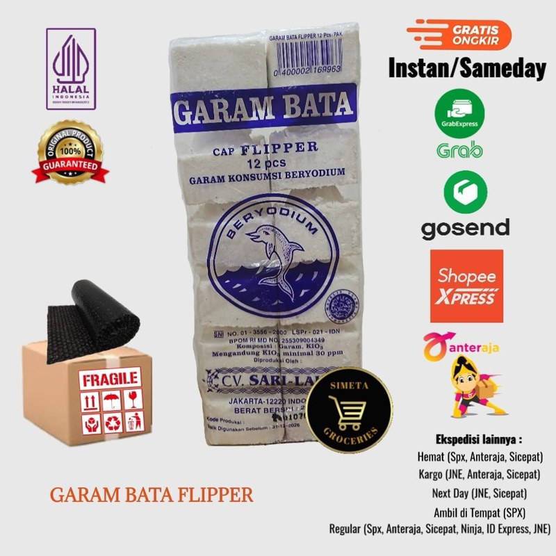 

Garam Bata Flipper 2,5kg isi 12 Pcs
