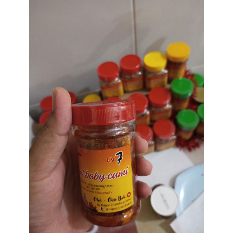 

sambal Baby cumi LV 7