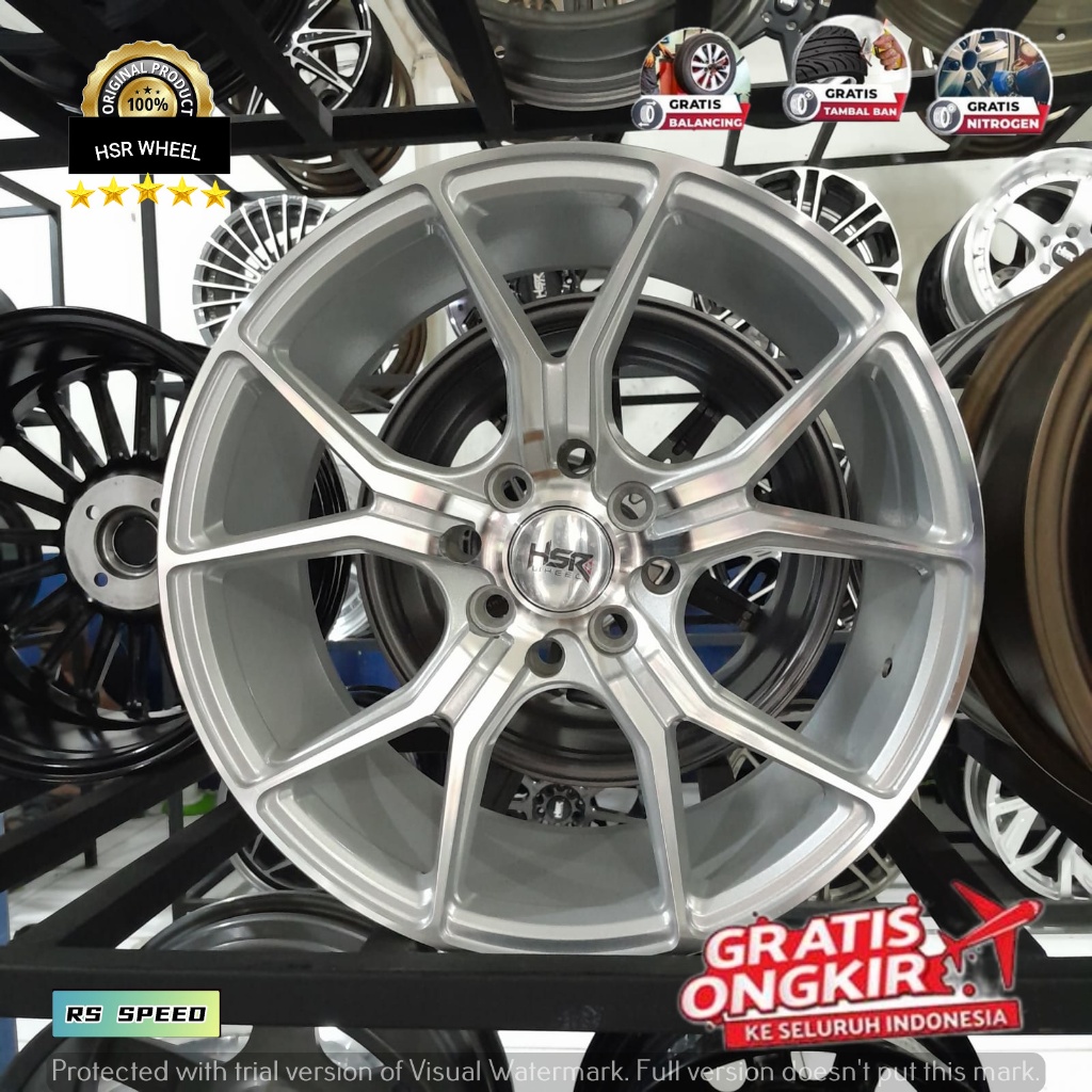 Pelg Velg Mobil Racing HSR Untuk Toyota Avanza Xenia Toyota Vios Agya Ayla Sigra Honda Brio Ring 16 