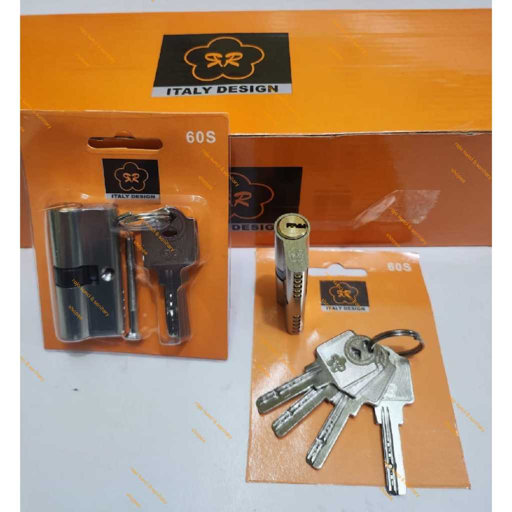 Selinder Kunci Pintu Kecil RR / Cylinder Kunci 4 Key Cylinder Kecil
