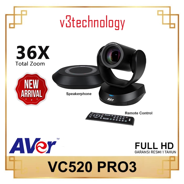 AVER VC520 Pro3 ( PTZ Camera Full HD 1080p 36x Zoom )