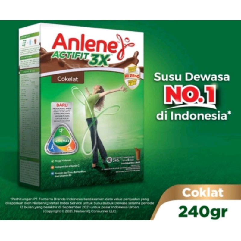 

Anlene actifit 3X susu bubuk dewasa 240gr