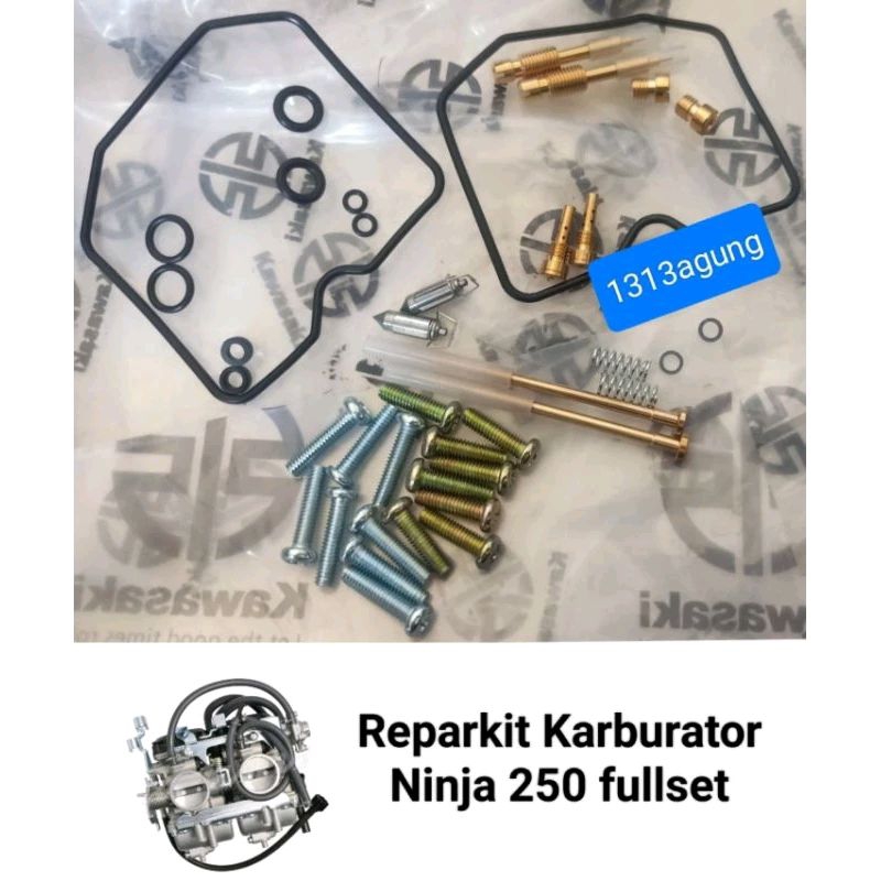 Repair Kit Karburator Kawasaki Ninja 250 250R fullset Double Karbu (2008-2012)