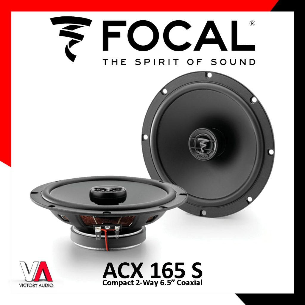 Speaker Coaxial 2-Way Slim FOCAL PERFORMANCE AUDITOR SERIES ACX 165 S ACX 165S ACX165S Compact 6.5 I