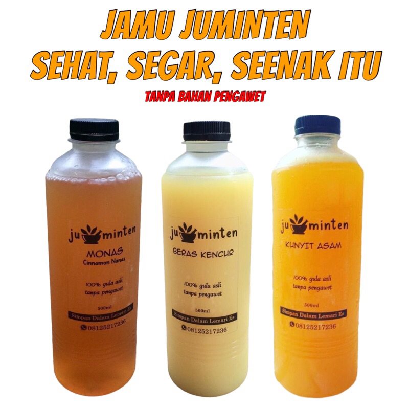 

Jamu Segar Beras Kencur, Kunyit Asam, Monas