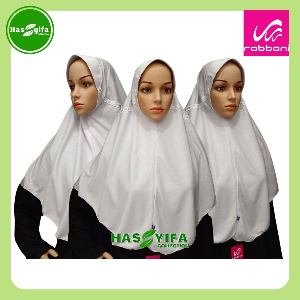 Kerudung Rabbani Innova Jilbab Sekolah Instan Warna Putih