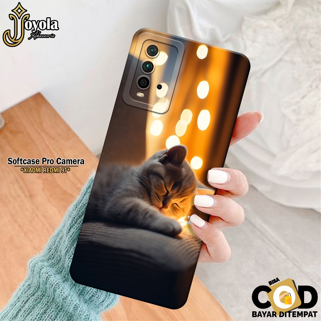 JOYOLA Case XIAOMI REDMI 9T Terbaru - Fahion Case Kucing - Softcase  XIAOMI REDMI 9T - Pro Camera - 