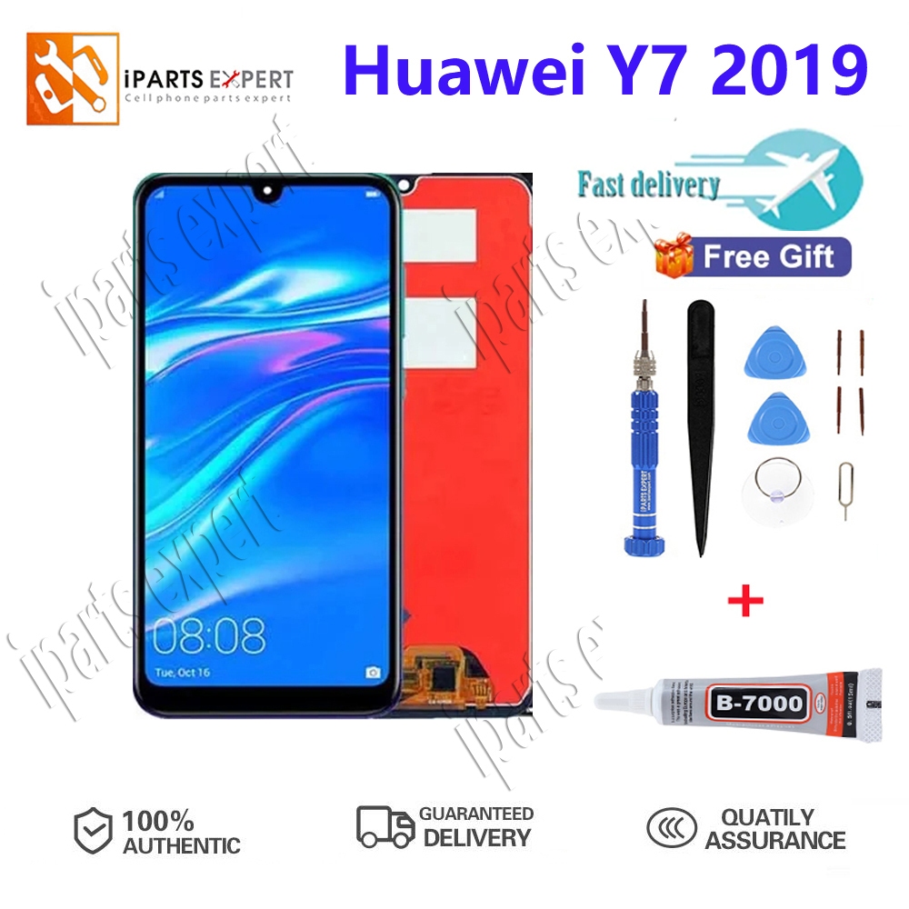 IPARTSEXPERT Uji keaslian Original LCD For Huawei Y7/ Y7 Pro/ Y7 Prime 2019 Layar untuk LCD Layar Se