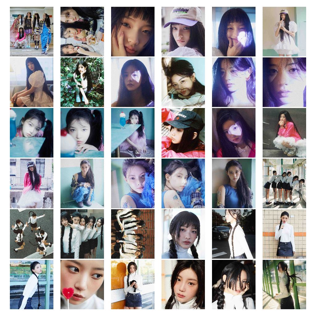HOLOGRAM MINI STIKER ILLIT SUPER REAL ME 36 PCS STICKER IDOL KPOP UNOFFICIAL IROHA MINJU MOKA WONHEE