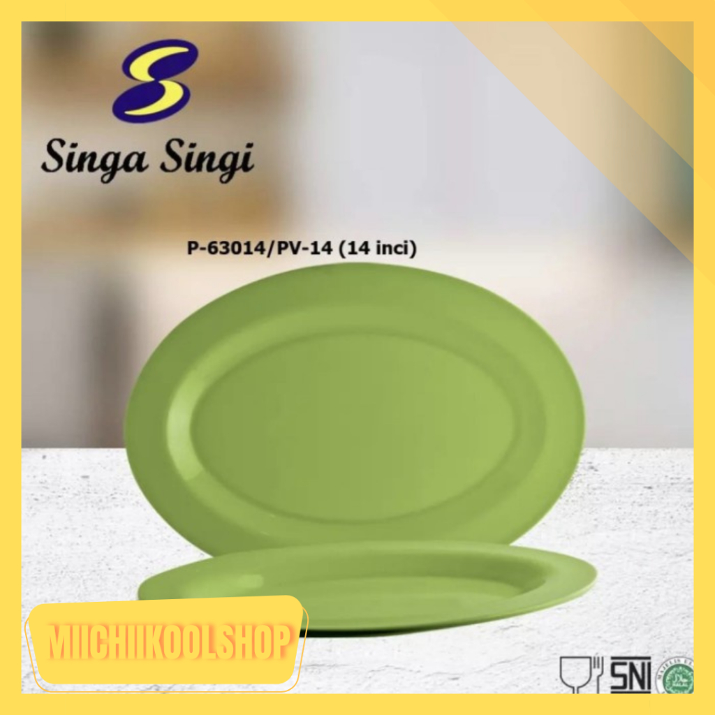 PIRING OVAL MELAMIN / PIRING SAJI OVAL MELAMIN 14 INCHI