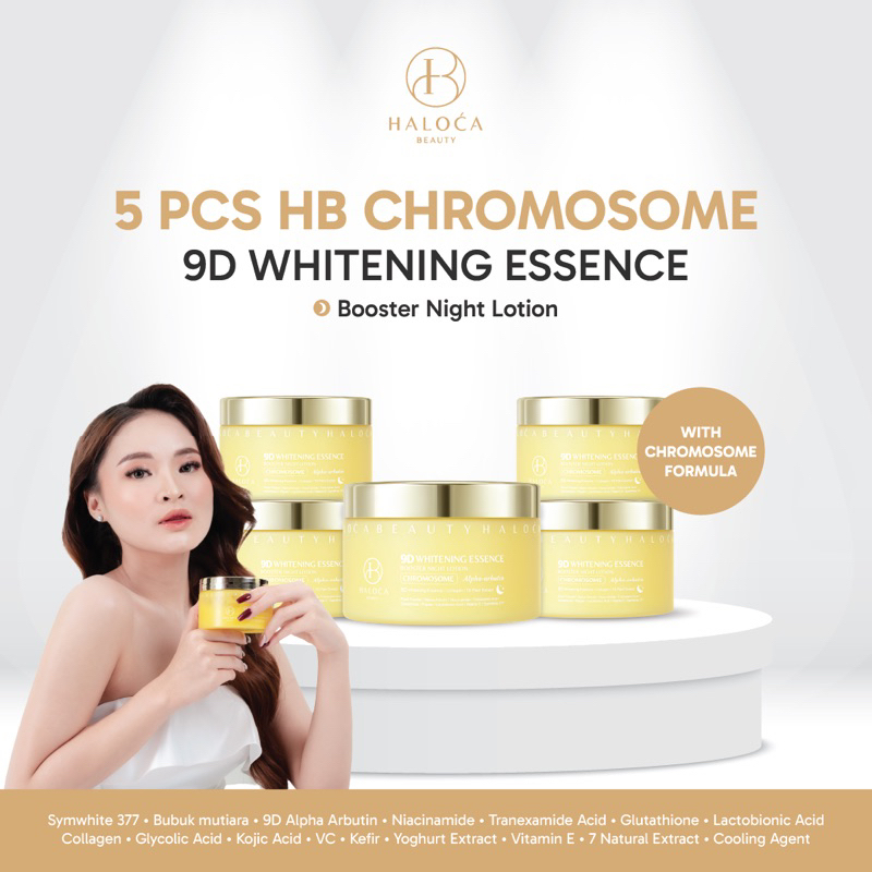 [HALOCA BEAUTY] READY STOKHB CHROMOSOME 9D Whitening Essence Booster Night NIGHT LOTION CHROMOSOME I