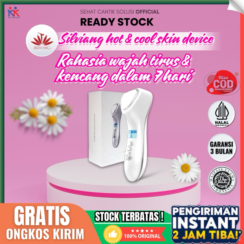 Alat Kecantikan SILVIANG HOT & COOL SKIN DEVICE Perawatan Wajah KK Indonesia ORIGINAL