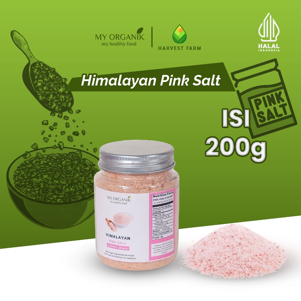 

My Organik HIMLAYAN SALT ORGANIC HIMALAYAN SALT HIMALAYAN SALT COARSE HIMALAYAN SALT HALAL 200g