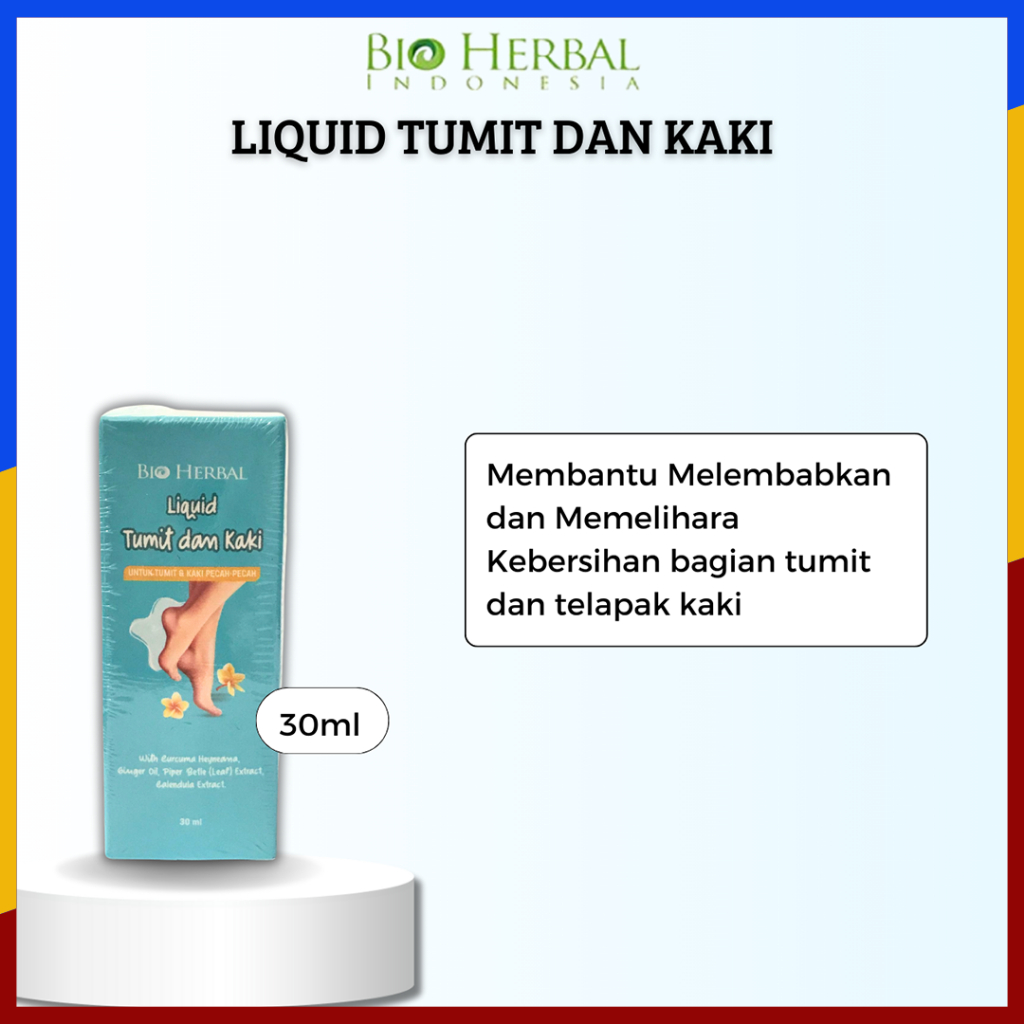 Obat Kaki Pecah Dan Kering Bio Herbal Liquid Tumit dan Kaki Perawatan Untuk Tumit dan Kaki Pecah Pec