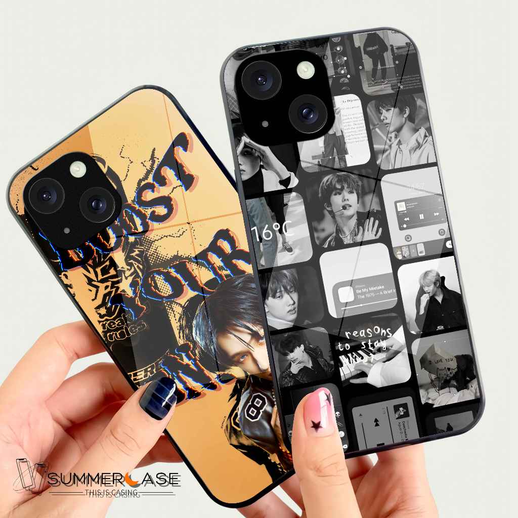 A375 SOFTCASE KACA GLOSSY PROTECT PARK JISUNG NCT KPOP IPHONE ALL TYPE - CANTUMKAN TIPE HP DI CATATA