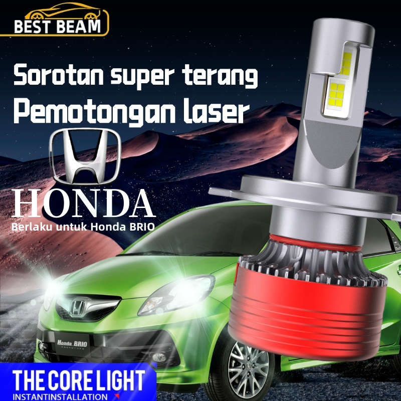 [Honda BRIO] LAMPU LED MOBIL H4 H11 H1 H7 9005 9006 9012 65 WATT 30000LM 6000K SEPASANG