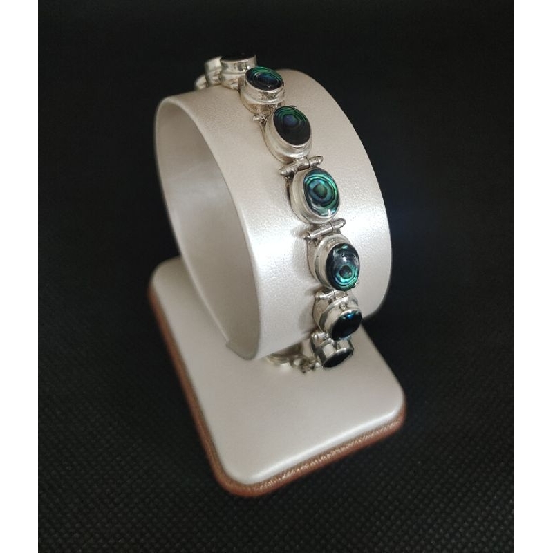 Gelang, anting, cincin kulit kerang ikat perak 925