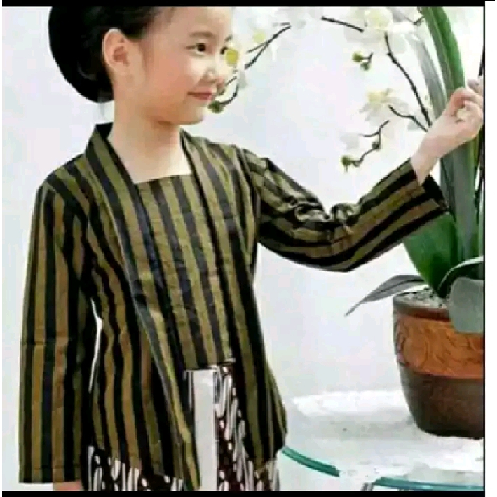 BAJU LURIK ANAK | KEBAYA LURIK ANAK | SURJAN LURIK ANAK | PAKAIAN ANAK TRADISIONAL KHAS ADAT JAWA SO