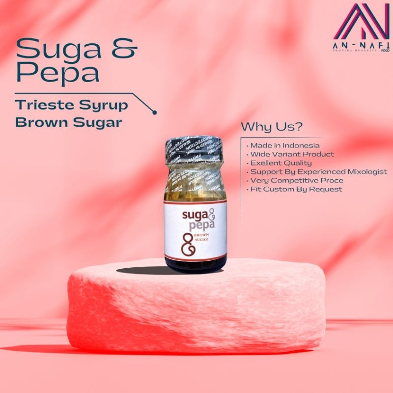 

Sampel sirup / sample sirup / tester sirup / trieste Syrup / rasa Brown Sugar / Gula merah merk Suga & Pepa cocok untuk usaha minuman dgn kualitas premium