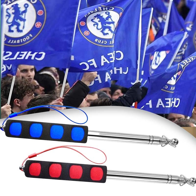 2m Tiang Bendera Teleskopik Tongkat Bendera Tour Leader Tiang Bendera Portable Bendera Tour Leader