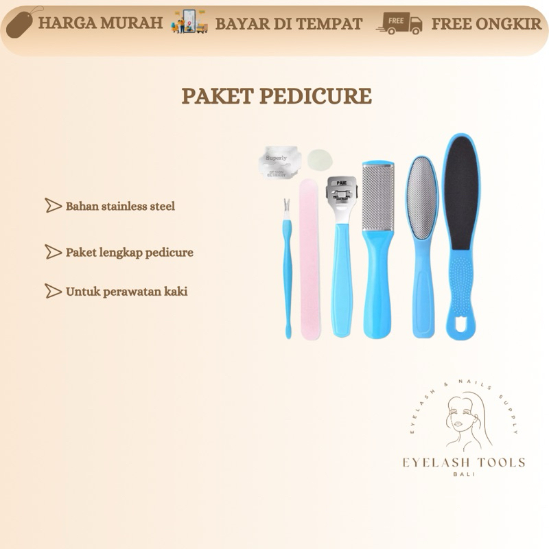 PAKET LENGKAP PEDICURE NAIL ART 1 ALAT SET PEDICURE
