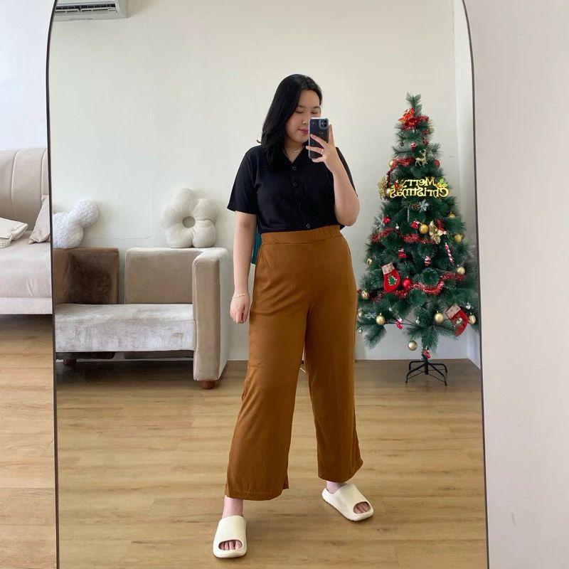 Cory Knit Pants - Kulot Knit - Culotte Knit Pants - Celana Kulot Knit - Kulot Highwaisted - Kulot Kn