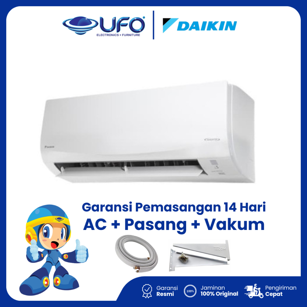 AC Daikin 1 PK Split Flash Inverter FTKQ25UVM4