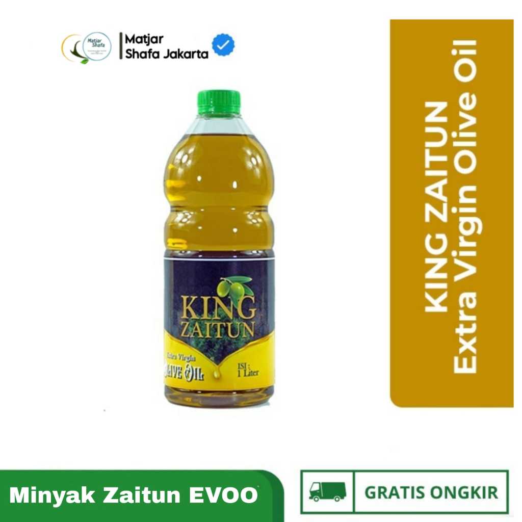 

King Zaitun - Minyak Zaitun Extra Virgin Olive Oil 1 Liter Bisa Diminum Untuk Masak