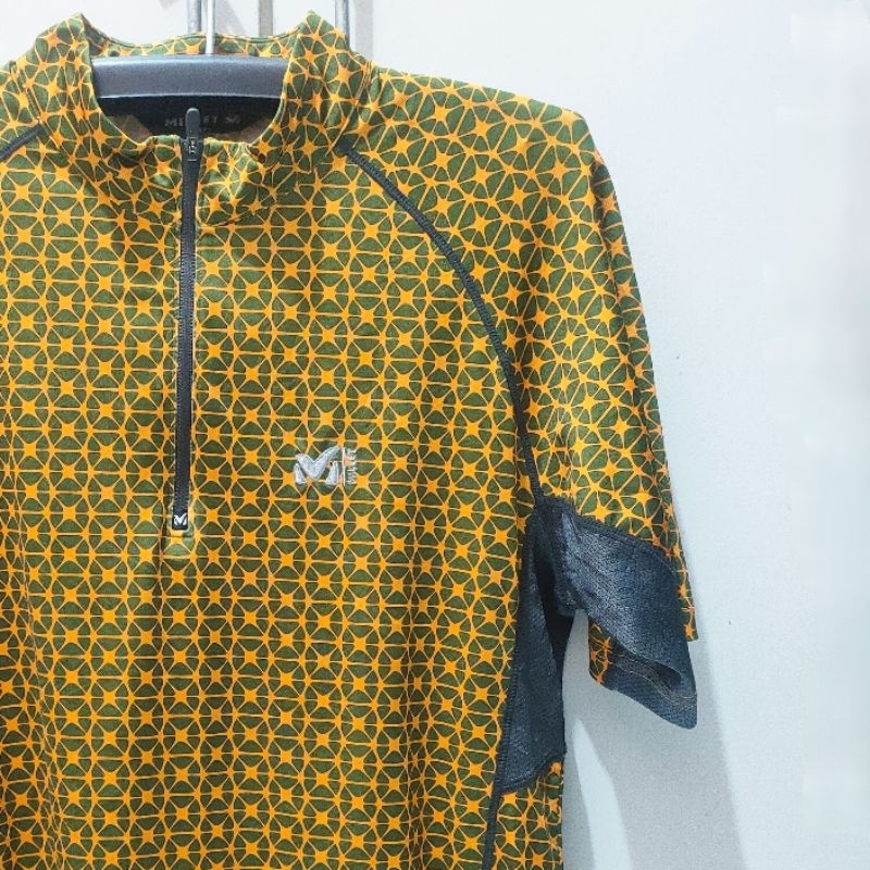 Baselayer Millet Leopard  Baselayer outdoor hiking kaos gunung