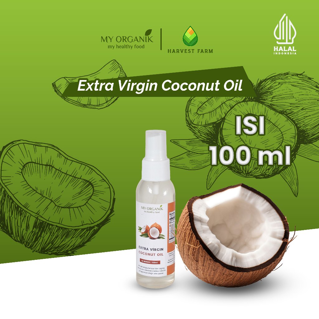 

My Organik Virgin Coconut Oil 100 Ml Premium Pure VCO Minyak Kelapa Murni