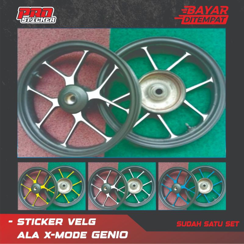 Sticker Velg Genio ala X-MODE Sticker Cutting Vario X-MODE Virall