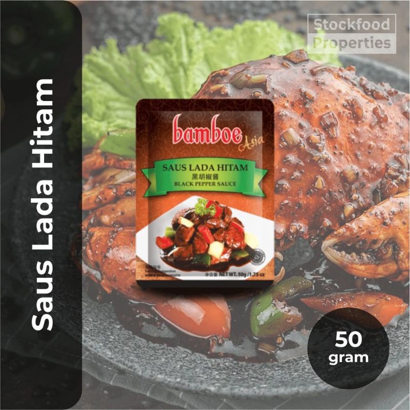 

Bamboe Saus Lada Hitam 50gr bumbu instan masakan varian bumbu asia