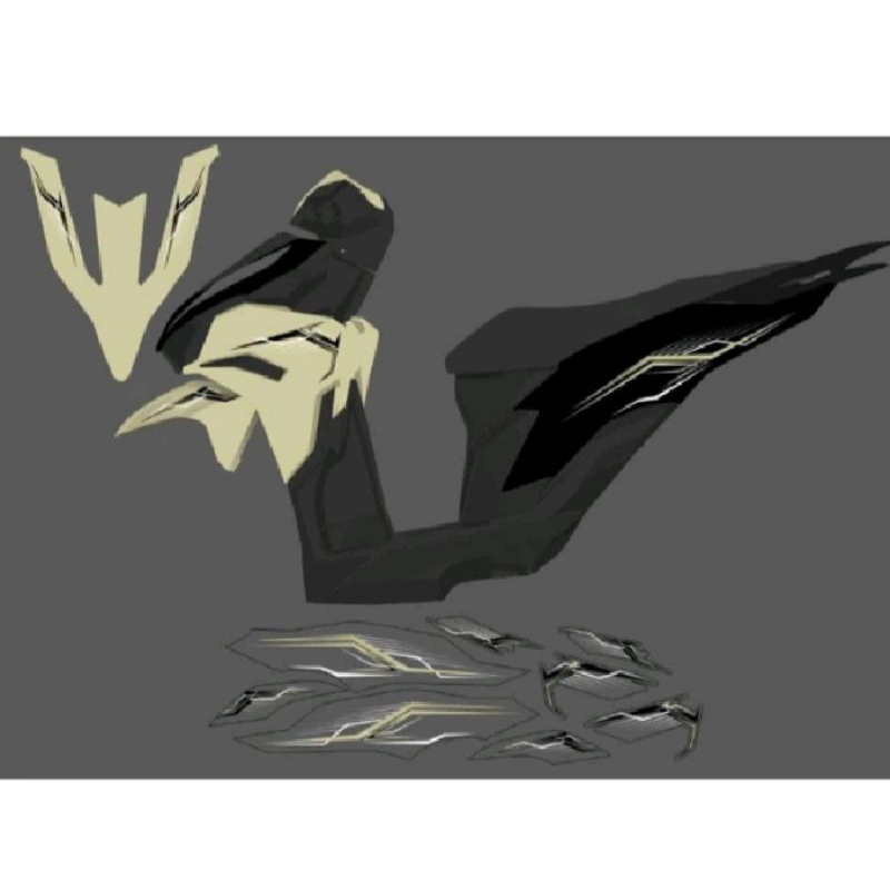 STRIPING HONDA VARIO NEW 125 GEN 2 MOTIF LIST ZETTA TRANSPARAN CUSTOME