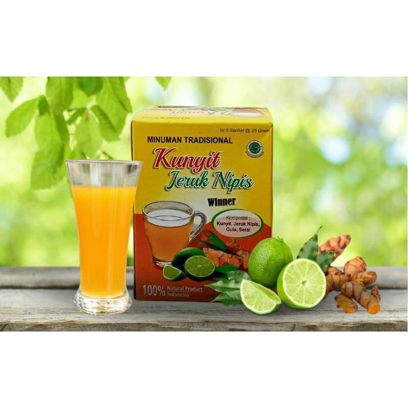 

Minuman Tradisional Kunyit Jeruk Nipis (isi 5 sashet)