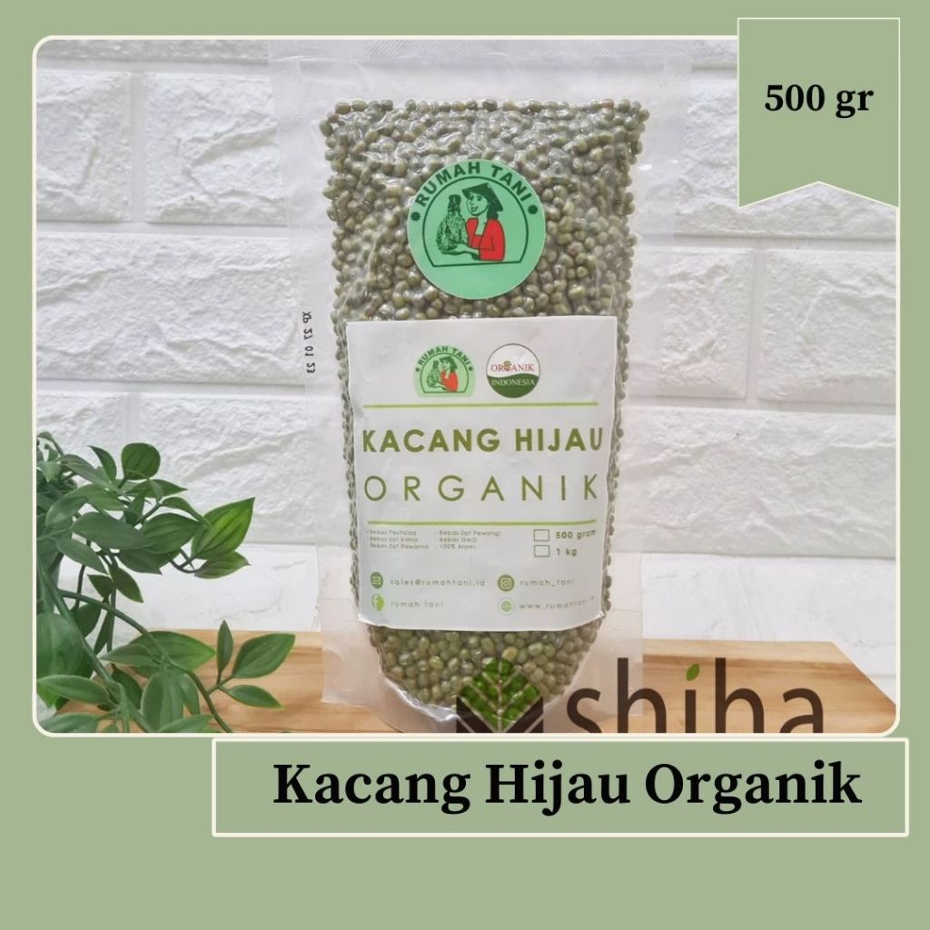 

Kacang Hijau Organik 500gr Rumah Tani | Warung Shiha