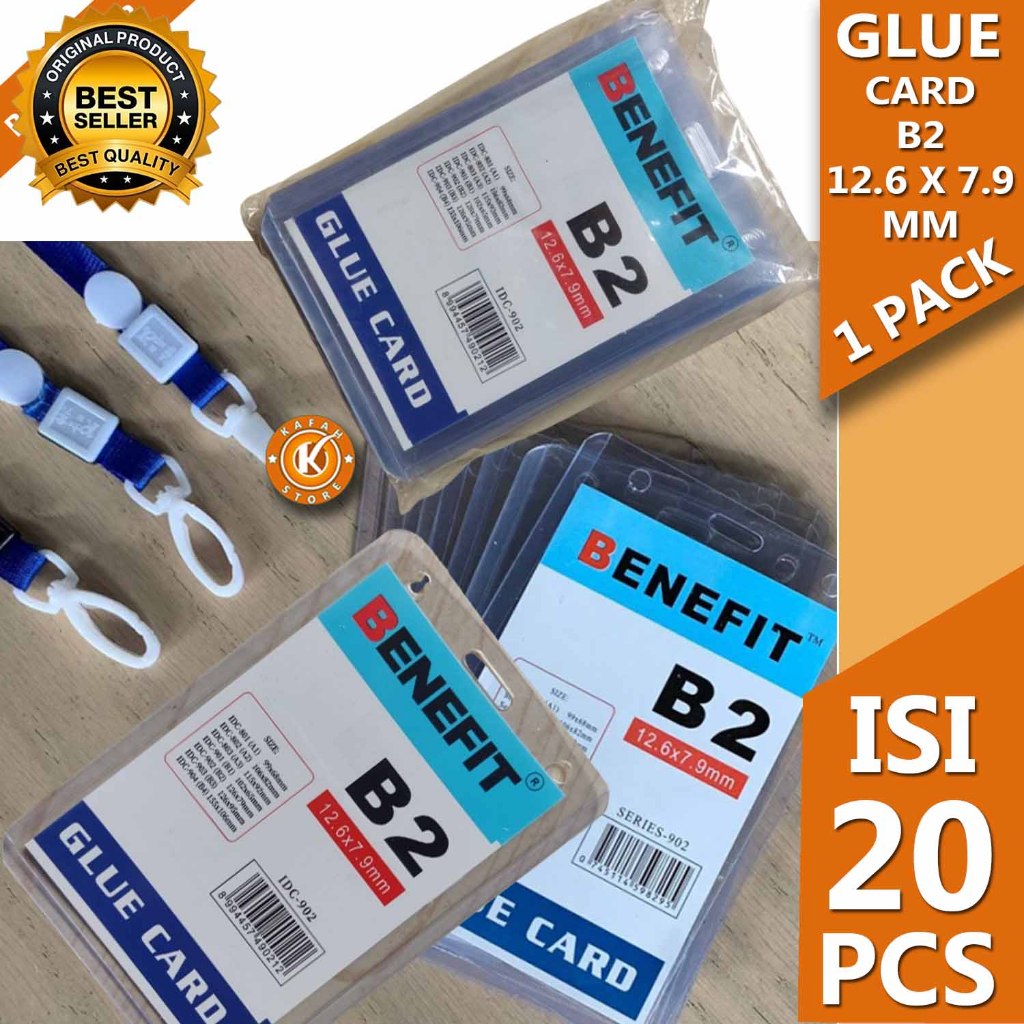 

GLUE CARD COVER ID CARD BENEFIT B2 12.6 X 7.9 mm kafah store