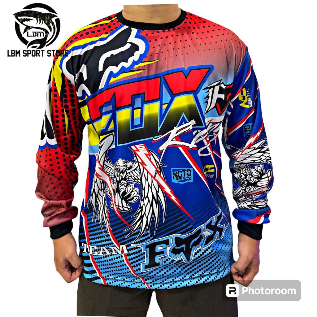 Kaos Motor cross Trail klx Jersey motor cross lengan panjang