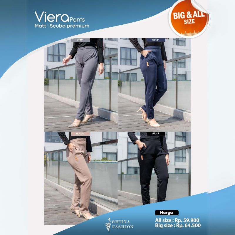 Pants Viera by Ghina Fashion Celana Scuba Premium Terlaris Bisa COD