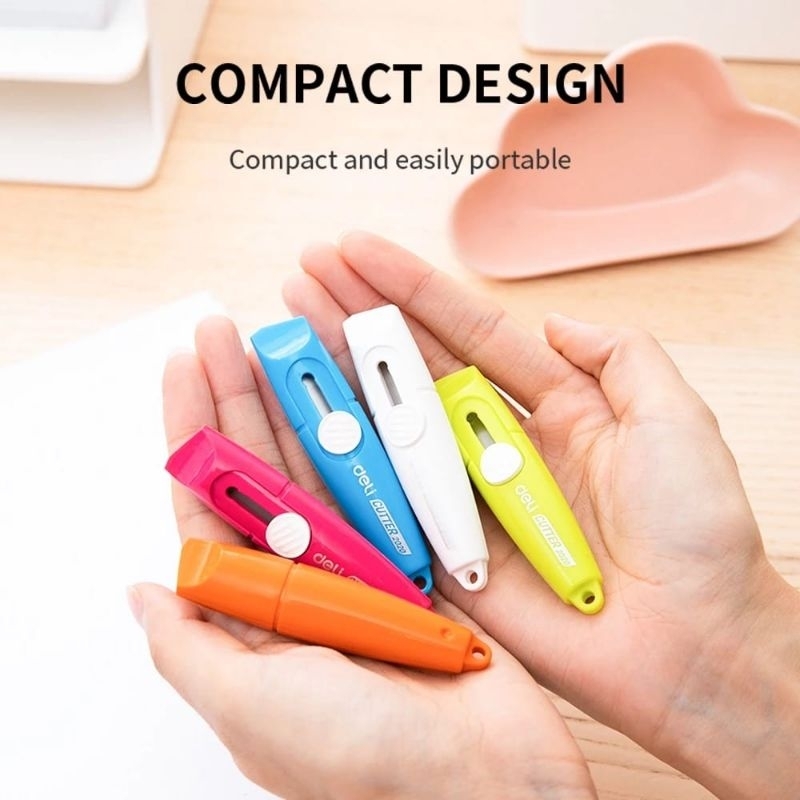 

Gantungan kunci cutter mini / Deli cutter mini 2020 compact & portabel