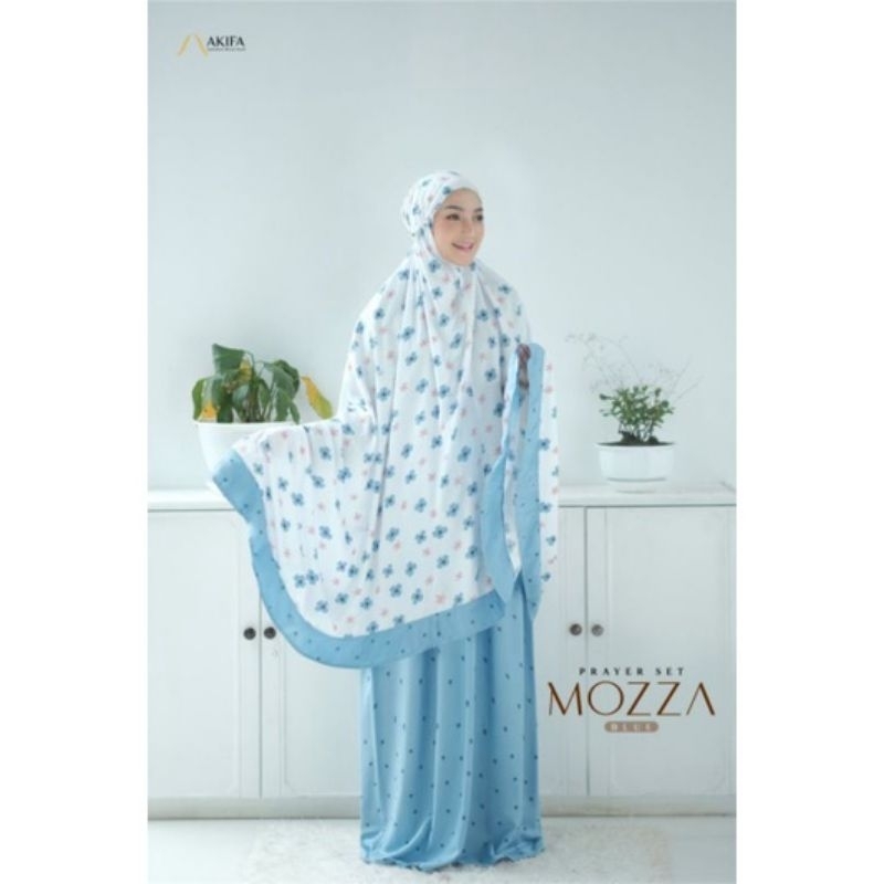 Ready Prayer Set Mozza ORI By Akifa Mukena Bahan Rayon Premium Berkualitas
