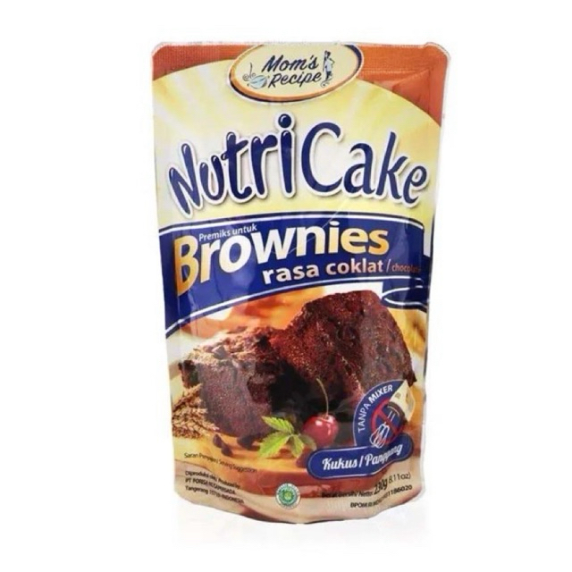

NUTTRICAKE BROWNIES rasa coklat